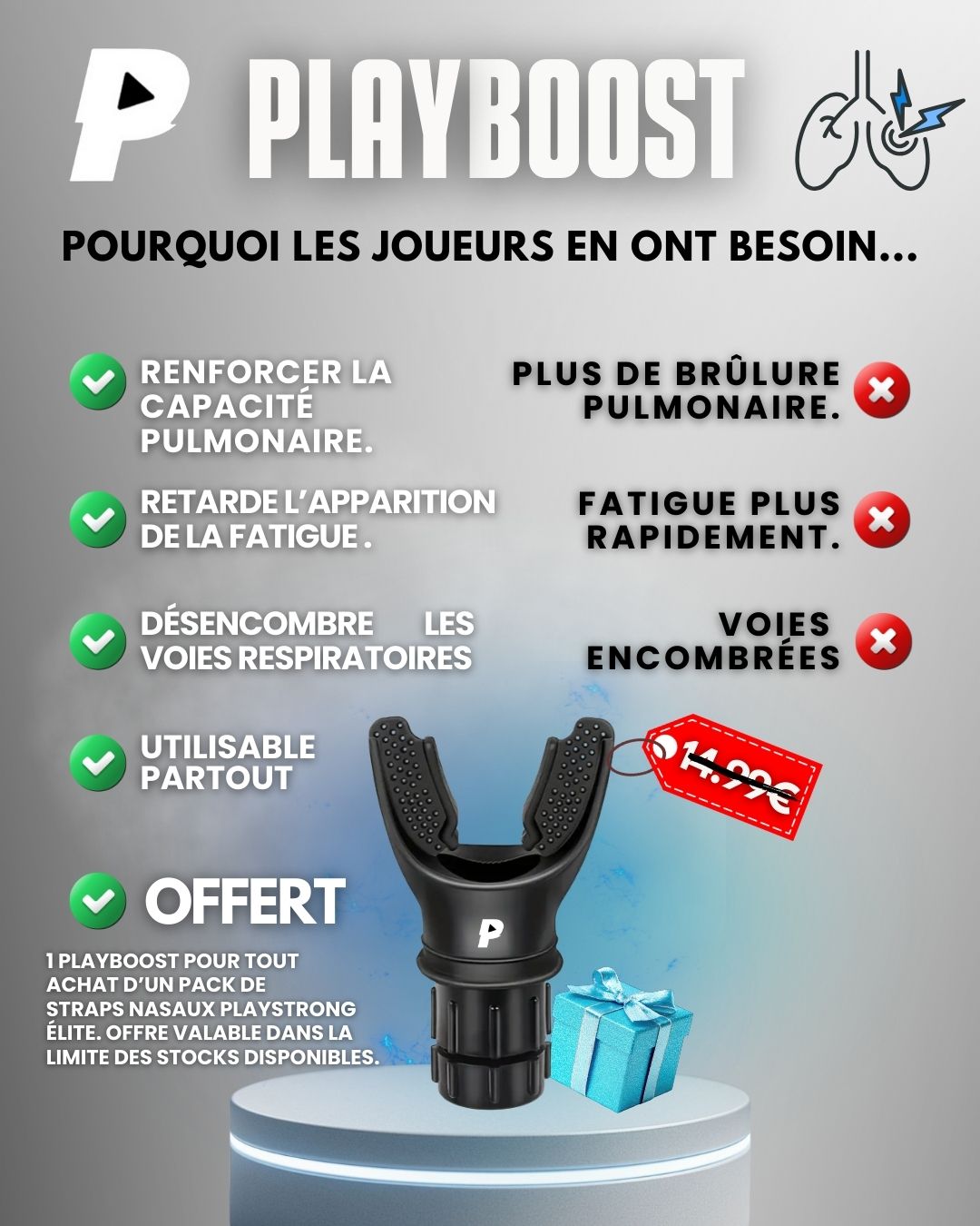 Strap Nasal PlayStrong Élite